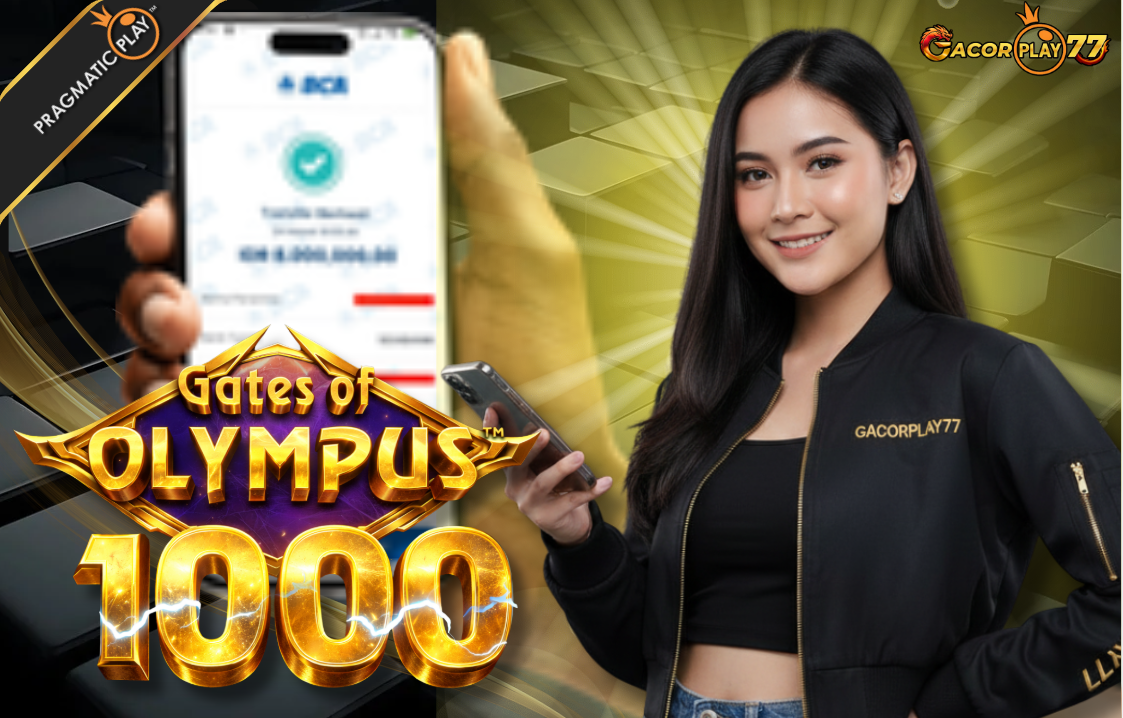 Selamat kepada user id : untxxxhk Wede Rp 8.000.000 di Game GATES OF OLYMPUS 1000 PRAGMATIC PLAY Cair Gk Sampe 1 Menit! Menang Mudah di Gacorplay77